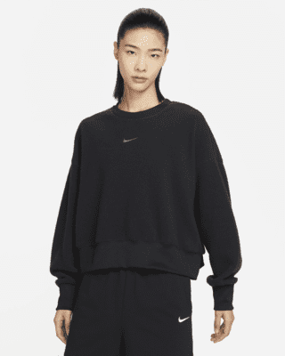 XL】新品 NIKE メンズ スウェットクルー スウッシュ 黒 ゴールド